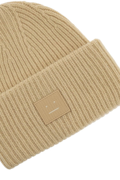 woolen face beanie hat C40135 BISCUIT BEIGE