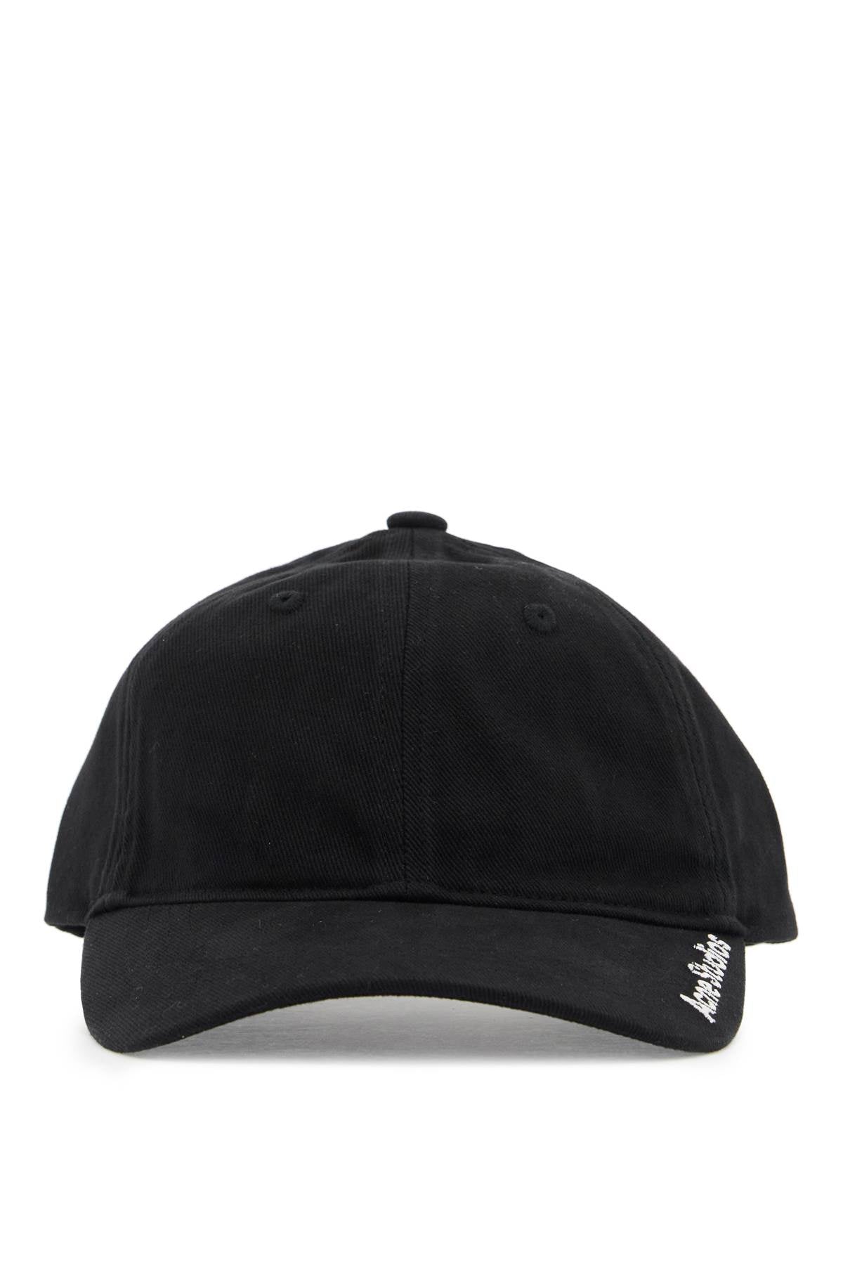 embroidered logo baseball cap with C40380 BLACK