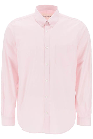 Closed striped poplin button-up shirt C84271 22A 20 SMOOTHIE PINK