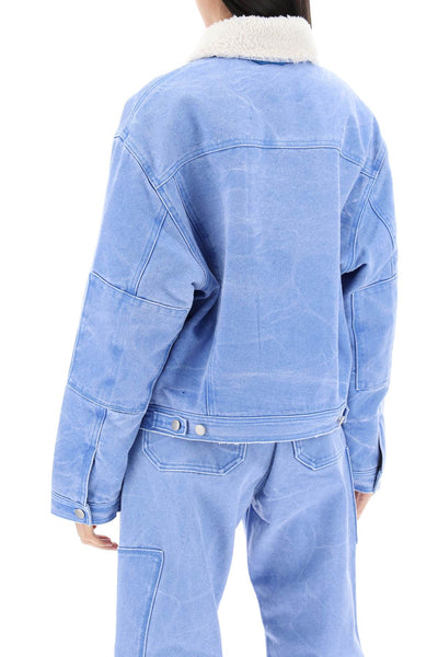 padded canvas jacket for men C90161 POWDER BLUE