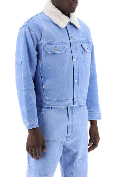 padded canvas jacket for men C90161 POWDER BLUE