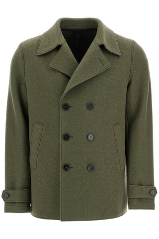 double-breasted woolen caban C9214MLC HUNTING GREEN