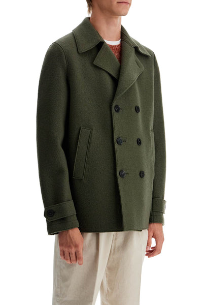 double-breasted woolen caban C9214MLC HUNTING GREEN