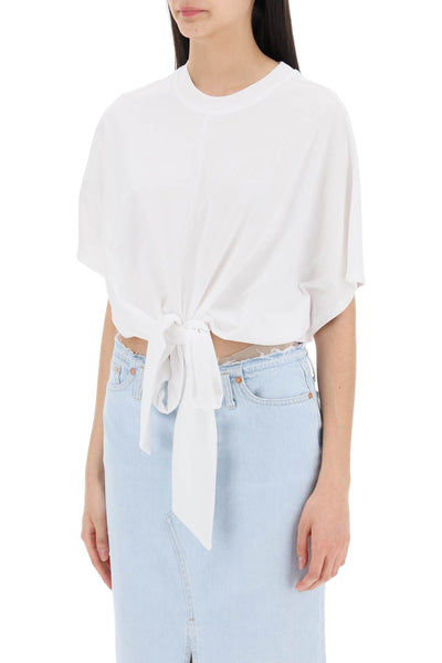 Closed t-shirt with knot detail C95132 44H 22 WHITE
