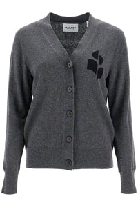 karin cardigan with logo intarsia CA0008FA A1X05E ANTHRACITE