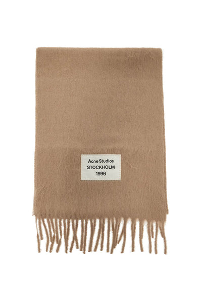ACNE STUDIOS alpaca blend scarf for CA0350 CAMEL BEIGE | Italystation.com - Shop Now at italystation.com