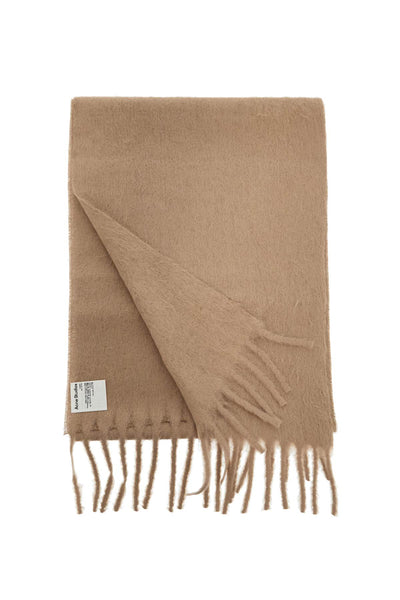 ACNE STUDIOS alpaca blend scarf for CA0350 CAMEL BEIGE | Italystation.com - Shop Now at italystation.com
