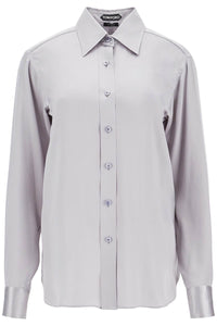 silk satin shirt for women CA3266 FAX1191 STEEL