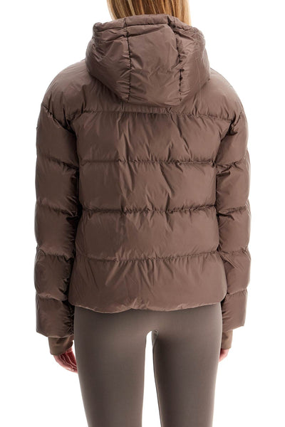 short down jacket with hood 'c CANDIA NOCCIOLA