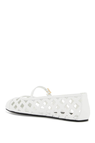 "perforated leather odette CB0216 AW576 BIANCO OTTICO