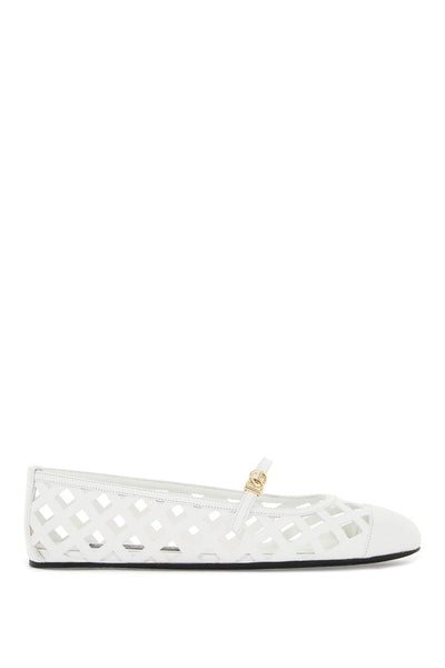 "perforated leather odette CB0216 AW576 BIANCO OTTICO