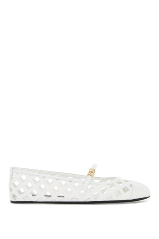 "perforated leather odette CB0216 AW576 BIANCO OTTICO