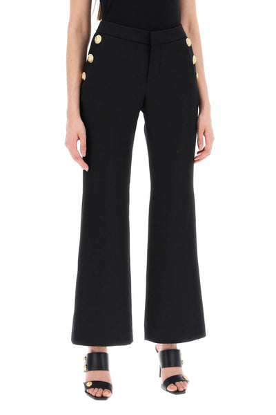 Balmain flared pants with embossed buttons CF0PP250WC09 NOIR