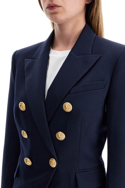 "6-button grain de poudre jacket CF1SG008WB08 NAVY