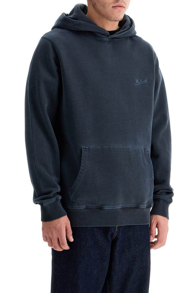 hooded sweatshirt with tie-d CFWOSW0260 MRUT3686 MELTON BLUE