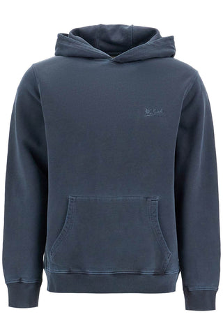 hooded sweatshirt with tie-d CFWOSW0260 MRUT3686 MELTON BLUE