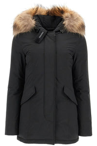 luxury arctic parka with fur CFWWOU0652 FRUT3128 BLACK