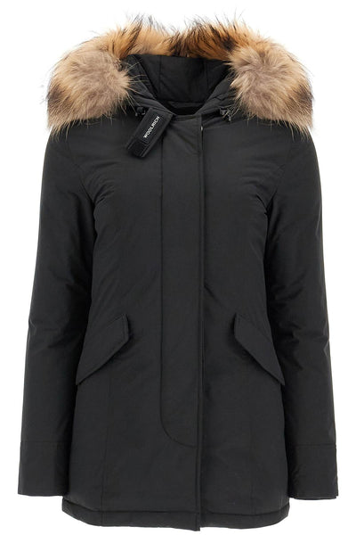 luxury arctic parka with fur CFWWOU0652 FRUT3128 BLACK