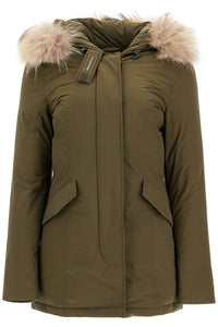 luxury arctic parka with fur CFWWOU0652 FRUT3128 DARK GREEN