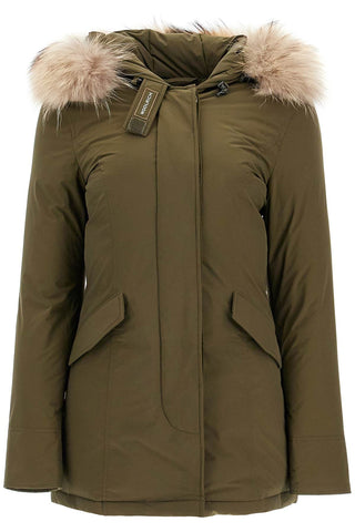 luxury arctic parka with fur CFWWOU0652 FRUT3128 DARK GREEN