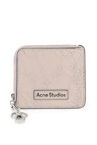 cracked leather wallet with distressed CG0242 PASTEL PINK