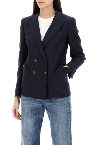 "double-breasted blazer for CHD03 ESSE 067 NAVY