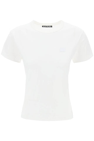crew-neck t-shirt with logo patch CL0203 OPTIC WHITE