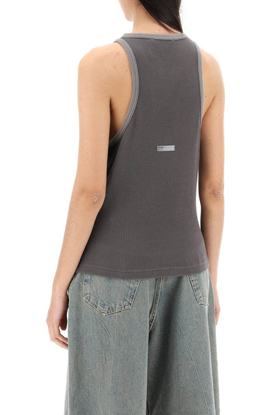 cotton waffle tank top CL0264 FADED GREY