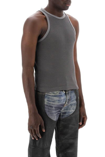 cotton waffle tank top CL0264 FADED GREY