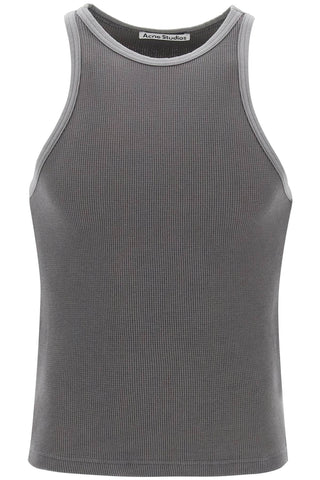 cotton waffle tank top CL0264 FADED GREY