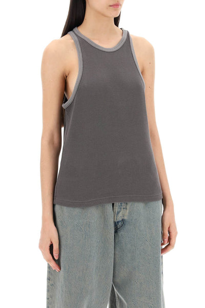 cotton waffle tank top CL0264 FADED GREY