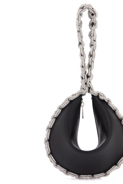 HIBOURAMA cloe handbag with crystals CLOE BLACK/CRYSTAL | Italystation.com - Shop Now at italystation.com