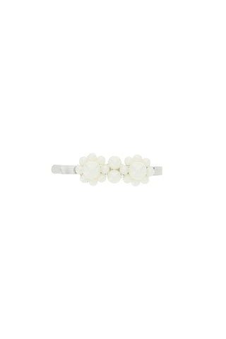 mini flower hair clip with pearls CLP27 0904 PEARL