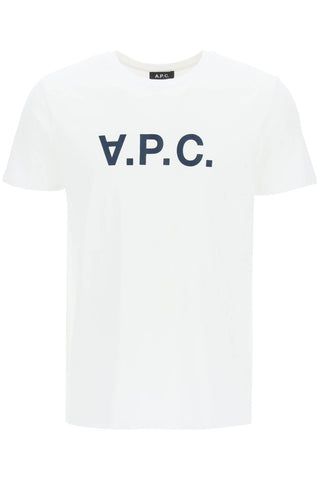flocked vpc logo t-shirt COBQX H26586 DARK NAVY