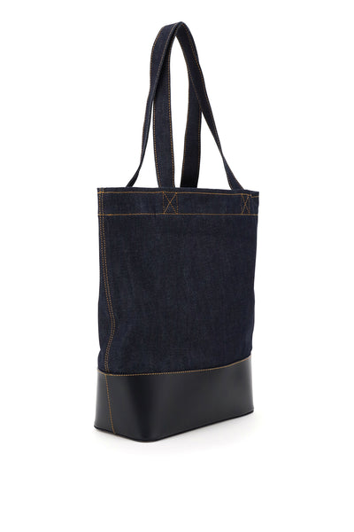 A.p.c. axel denim tote bag CODDP M61444 DARK NAVY