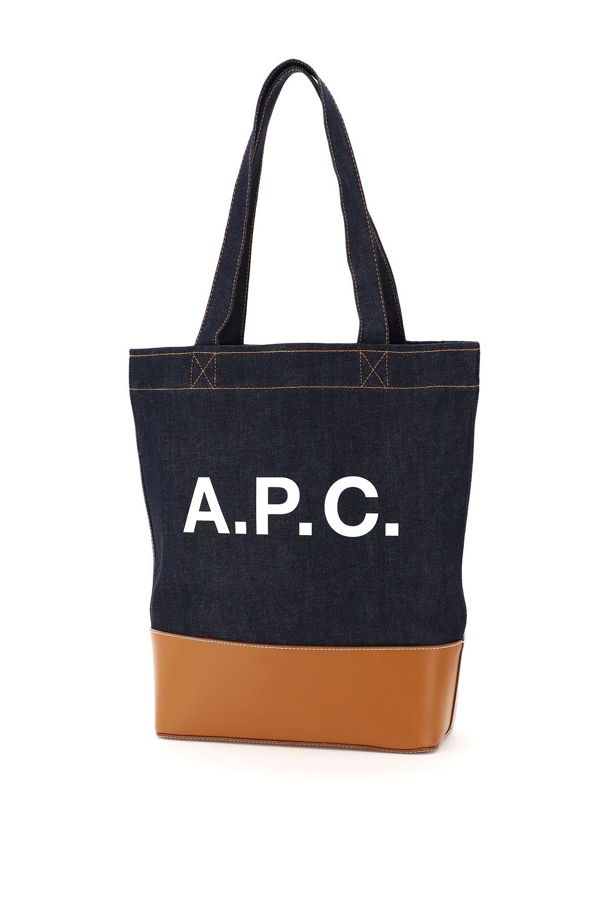 A.p.c. axel denim tote bag CODDP M61444 CARAMEL