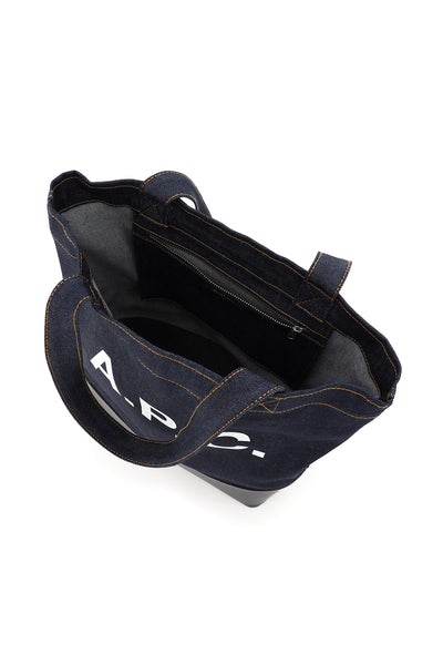 A.p.c. axel denim tote bag CODDP M61444 DARK NAVY