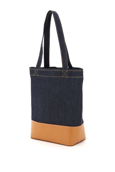 axel small denim tote bag CODDP M61568 CARAMEL