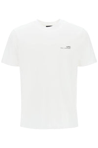 A.p.c. item t-shirt with logo print COFBT H26904 WHITE