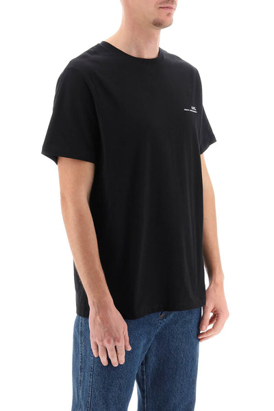 A.p.c. item t-shirt with logo print COFBT H26904 BLACK