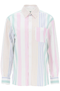 A.p.c. sela striped oxford shirt COGWK F12531 MULTI