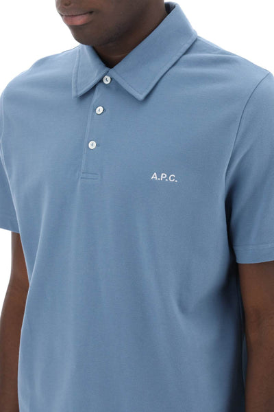 Apc austin 標誌刺繡 COGWZ H26344 BLUE GRIS Polo 衫