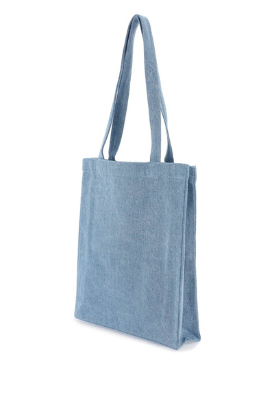 A.p.c. denim lou tote bag with COGXL M61442 BLEU CLAIR