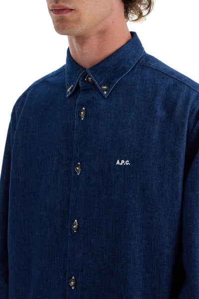 "lightweight denim mathias shirt COHAL H12586 INDIGO DELAVE