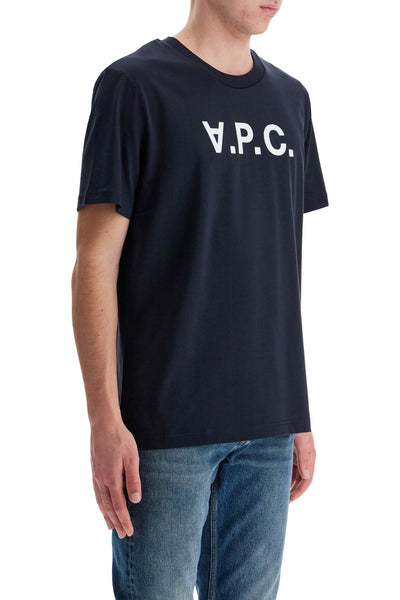 A.P.C. grand vpc t-shirt COHBM M26384 DARK NAVYECRU | Italystation.com - Shop Now at italystation.com