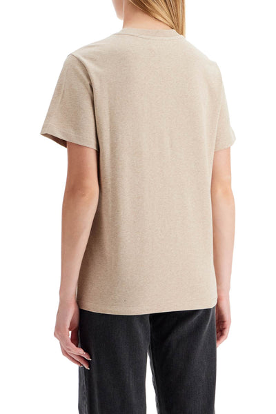 organic cotton rue madame t-shirt in COHBU M26388 BEIGE CHINE/BRIQUE