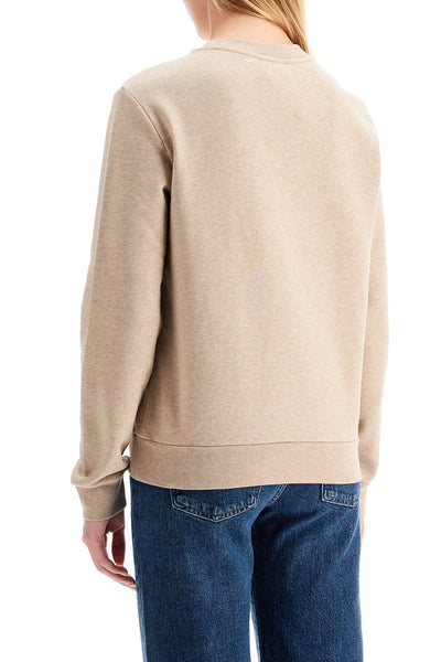 rue madame crewneck sweat COHBV M27913 BEIGE CHINE/BRIQUE