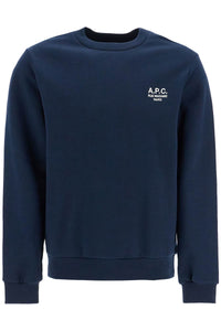 unisex dark blue organic cotton sweatshirt with embroidered logo COHBV M27913 TIQ DARK NAVYECRU | Italystation.com