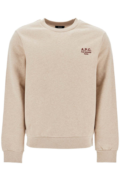 rue madame crewneck sweat COHBV M27913 BEIGE CHINE/BRIQUE