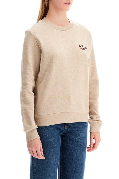 rue madame crewneck sweat COHBV M27913 BEIGE CHINE/BRIQUE